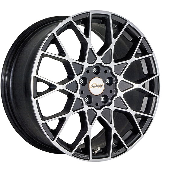 SPEEDLINE CESARE ZWART MAT GEPOLIJST 4053881113938
